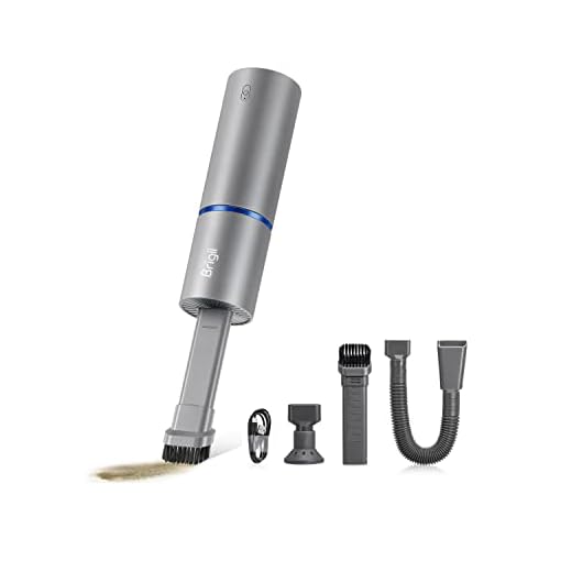 Brigii Mini Vacuum, Air Duster and Hand Pump 3 in 1, Small Cordless Handheld Vacuum, USB Rechargeable, Easy to Clean Desktop, Keyboard, Drawer, Car Interior and Other Crevices, Small Spaces -Y120 Pro
