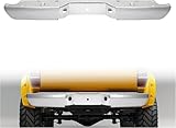 KUAFU Rear Bumper Face Bar Compatible with 1993-2011 Ford Ranger Styleside and Supercrew Model Replacement For FO1102356, 4L5Z17906AA W/O Parking Aid Sensor Holes Steel Chrome Silvery