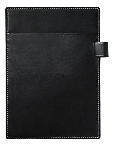 BlancCouture メモパッド ロディア 16 革 A5 対応 サイズ ノワール(黒色)