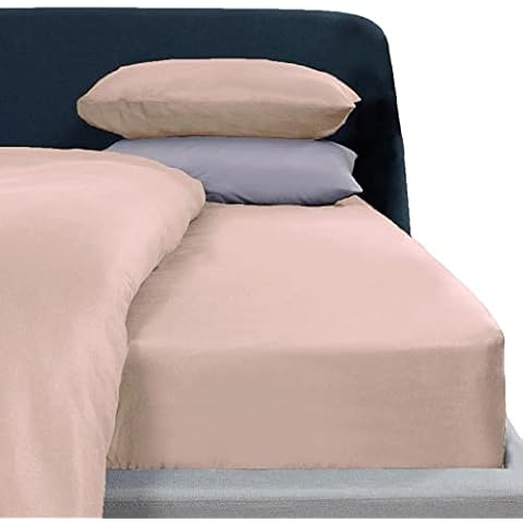 Brentfords Pale Pink King Size Fitted Sheet Cover