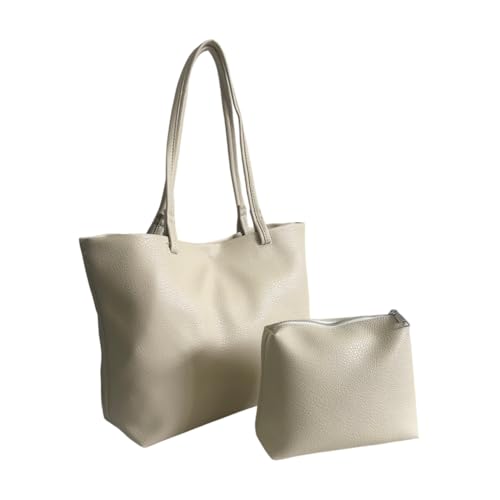 Sac fourre-tout pour femme grand cabas similicuir poignée supérieure noire
