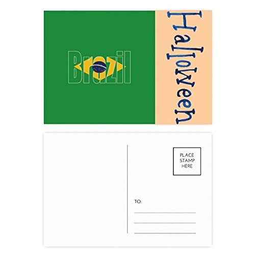 Cartes remerciement Brésil Art déco pour exprimer votre gratitude facilement après Halloween