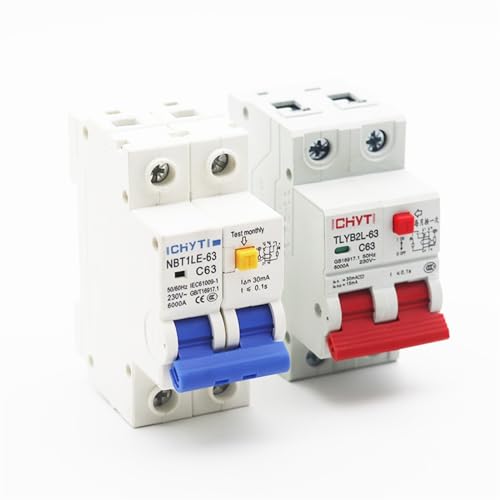 Mini disjoncteur RCD 2P 40A interrupteur master de protection différentielle
