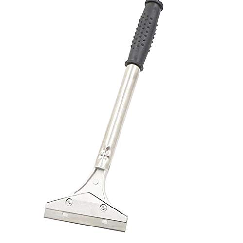 Glasschaber inkl. 10 Ersatzklingen, Meisterfaktur Ceranfeldschaber für Backofen, Edelstahl, Einfach zu installieren und zu entfernen, Weit verbreitet