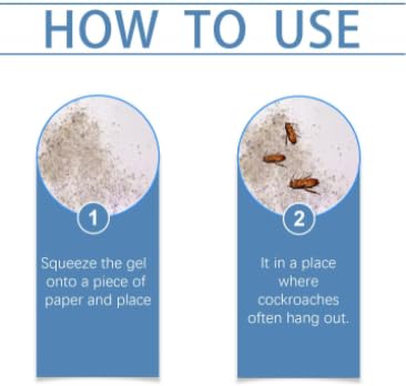 Potente cebo de Gel para cucarachas, listo para usar, 1 unidad