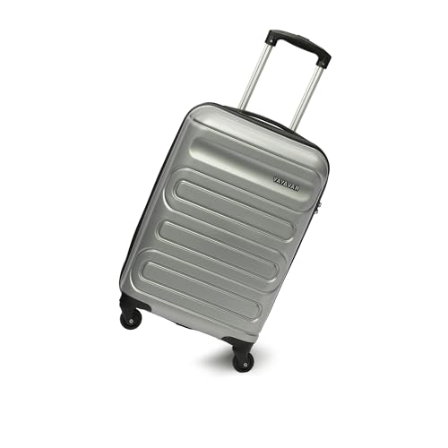 Image of Yayavar Tokyo Textured ABS Hard-Sided Suitcase Bag | Dual Color Trolley with 4 Spinner Wheels, Number Lock, Water Resistant | Luggage Bag for Travel