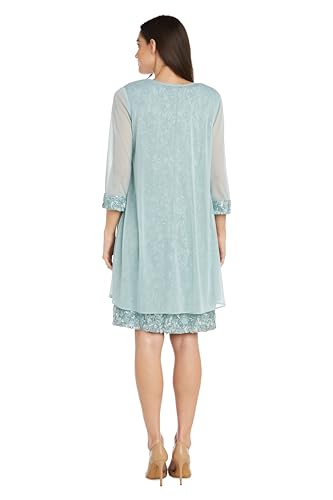 Image of R&M Richards Women's Gleaming Grace Lace Ensemble