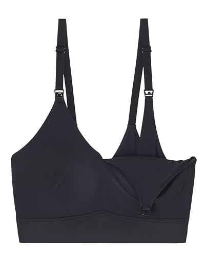 Bliss Nursing Bralette - Ultra-Soft Maternity Bra - Black
