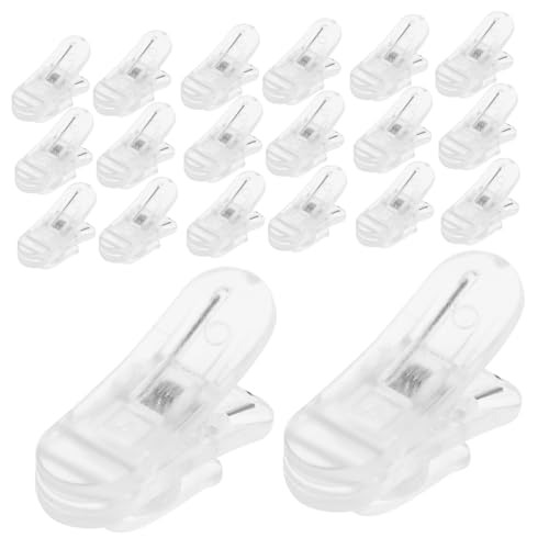 Abaodam 50Pcs Microphone Clip Holder for Shirt Sturdy Lavalier Mic Clip Easy to Use and Secure Attachment Durable Design for Earphone and Microphone Cables