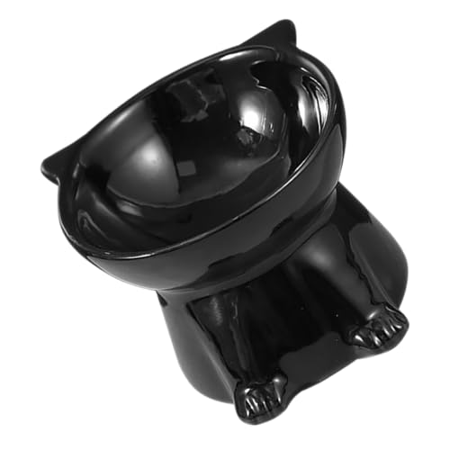 GALPADA 陶瓷製傾斜設計の猫用フードボウル 首への 食べやすい大口径 食器洗浄機対応 滑らかな口当たりで イ ウェットフード対応 ペット用