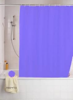 Shower Curtain Waterproof/Anti-Bacterial Mildew Resistant, Hand Washable, and Mold Resistant 180 x 180 cm (71 x 71 Inch) - Plain Colors (Orange) - Lightweight - Stylish - High and Premium Quality.