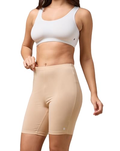 Image of URBAN ADVENTURE High Coverage Premium Cotton Spandex Mid Waist Elastane Stretch Shorties - Gym -Cycling Shorts /Tights for Women
