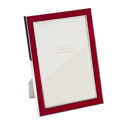 Addison Ross Red Silver Trim Enamel Picture Frame 15Mm By