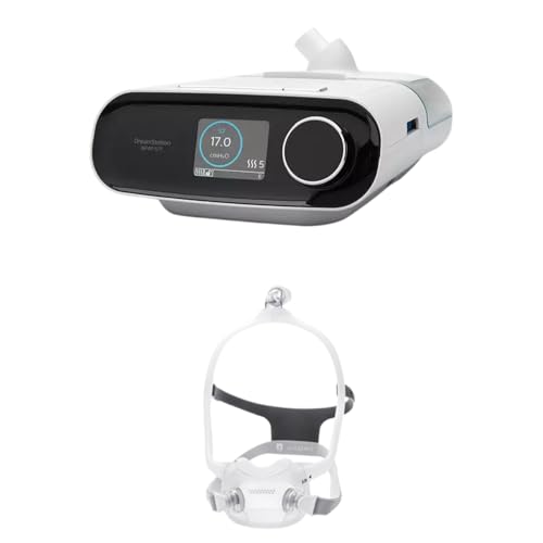 Image of Philips DreamStation BiPAP Pro | Sleep Apnea & Snoring Device + DreamWear Full-Face Mask, Medium Size, with Small & Medium Frames | Online Demonstration & Installation