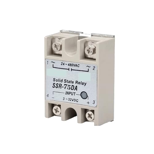 Relais statique de commande DC AC 380V SSR-75DA petit solide