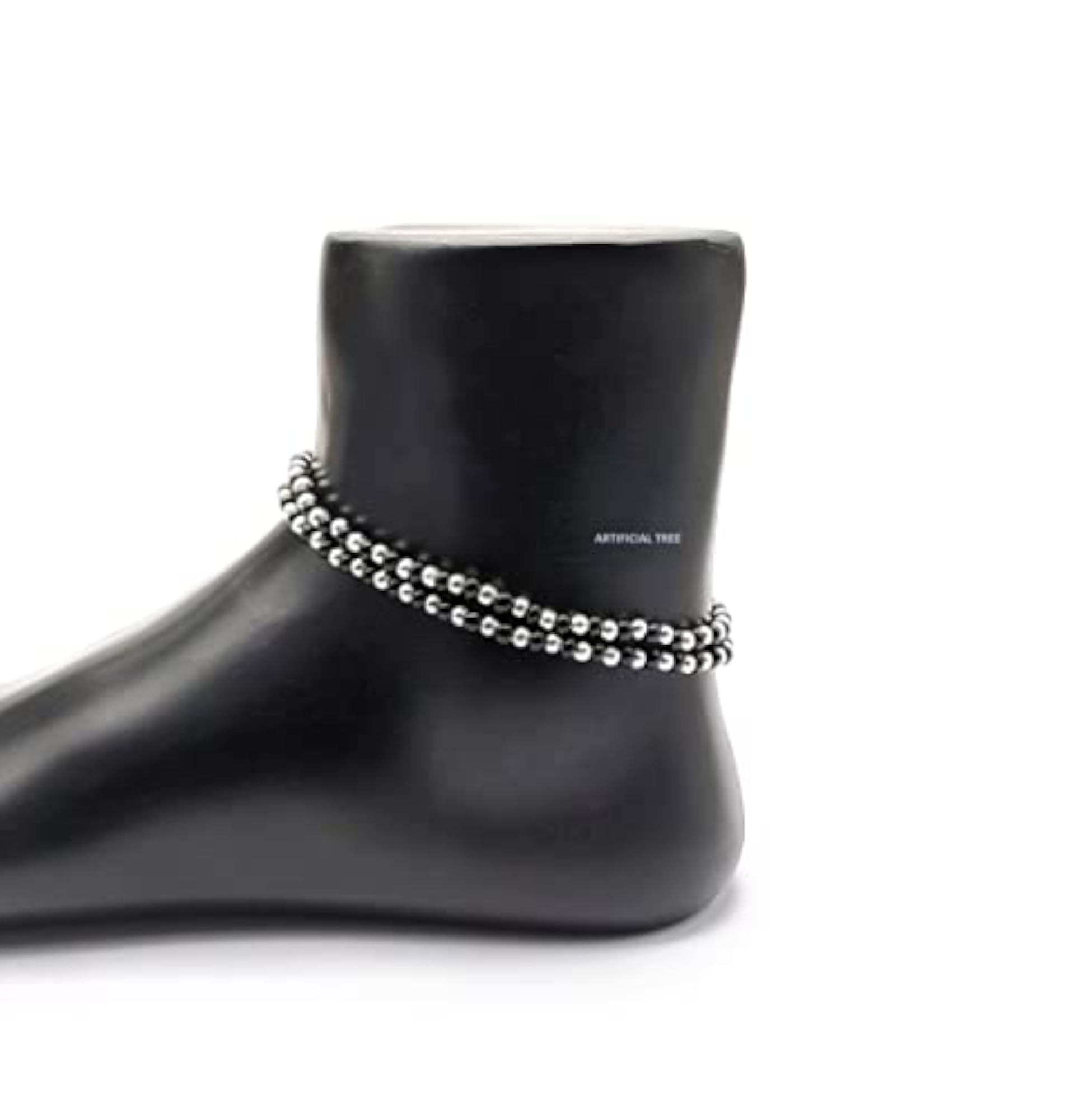 German Silver Nazariya Thread Adjustable Anklets
