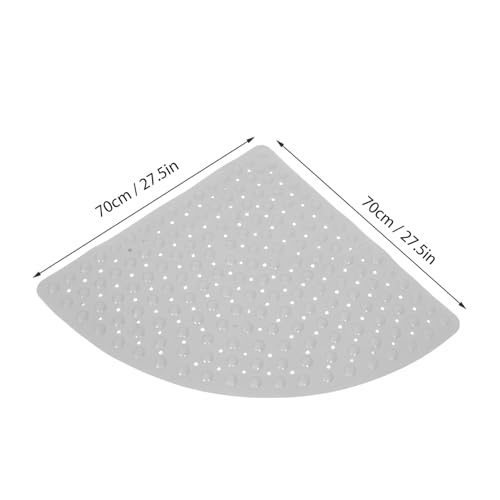 Tapis de bain silicone antidérapant douche angle pour éliminer les risques de glissade