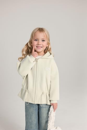 Girls Hoodie Sweatshirt Solid Full Zip Jacket Casual Classic Tops4