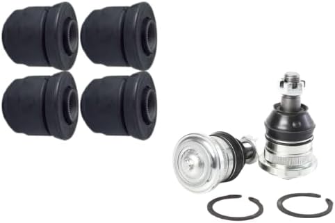 4 Front Upper Control Arm Bushing + 2 Ball Joint For 1996-2004 Mitsubishi L200 Strada 2WD Low Suspension (DO NOT Fit 2WD With High Suspension)