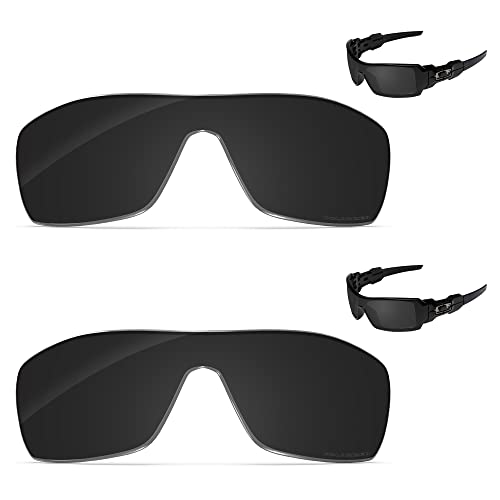 Image of Performance Replacement Lenses Compatible with Oakley Oil Rig, Polarized, UV Protection, Anti-Scratch