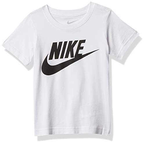 Nike Kids Baby Boy's Short Sleeve Graphic T-Shirt (Toddler) White 4T Toddler