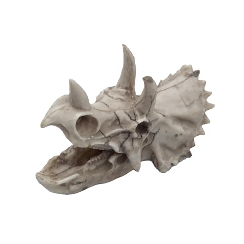 Image of Dinosaur Skull Aquarium Decoration,Fish Tank Decor, 6.7 inchx3.5 inchx4.4 inch | Hideaway for Fish, Natural Look, Fun Underwater Environment