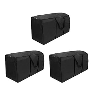 Pack 3 kerstboom opbergtas, grote rits kerstboom tas met 2 versterkte handgrepen voor kunstmatige kerstboom, kleding en…