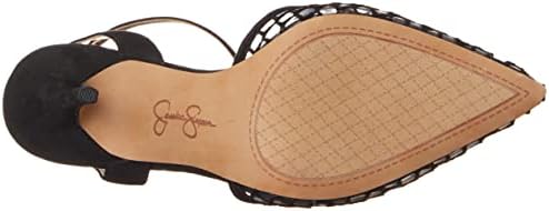Jessica Simpson Women's Pirrie Lucite Pump, Clear/Black, 5 | Image 3