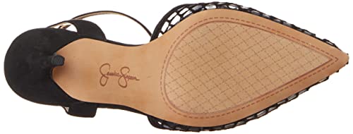 Jessica Simpson Women's Pirrie Lucite Pump, Clear/Black, 9.5 #TOP3