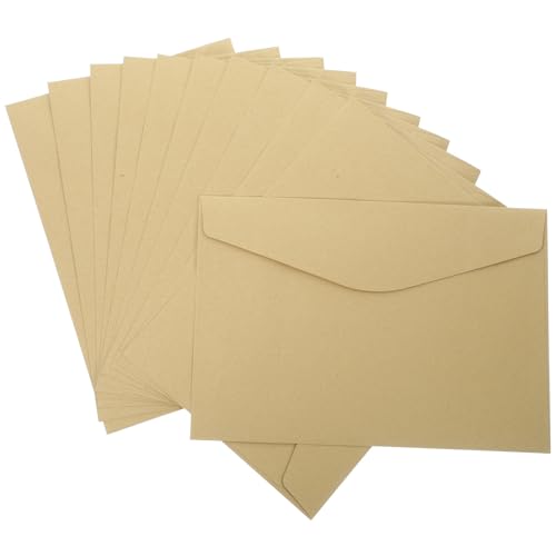 Sobres de invitación Kraft 229x152 mm Yardwe con adhesivo para bodas y fiestas pack de 50