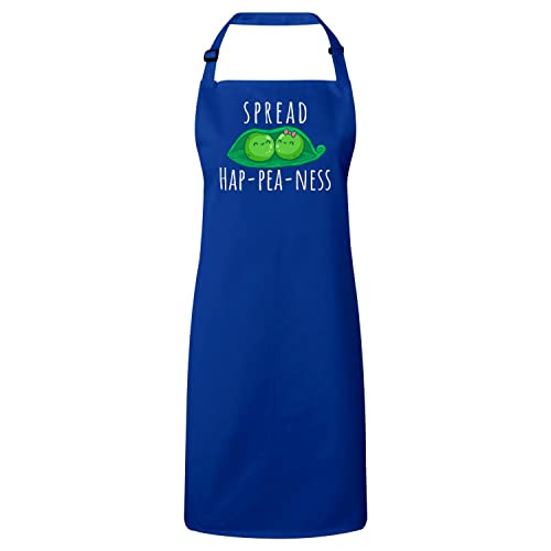 Tablier cuisine bleu avec jeux de mots sur la nourriture une idée cadeau originale