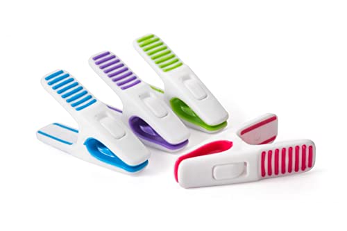 Homeshopa Clothes Pegs, 36 Pack Smart Design Clothes Pegs for Washing Line, Durable Plastic & Rust Resistant Soft Grip Clothes Peg, Non Slip Laundry Washing Clothes Clips for Home, Multicolour