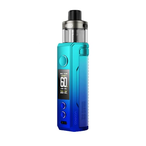 DRAG S2 | VOOPOO Drag S 2 Kit 60W 2500mAh battery + 5ml PNP-X Pod (PNP X 0.2 Ω + PNP X 0.3Ω Coil) DTL E-Cigarette - Senza nicotina/e-liquido