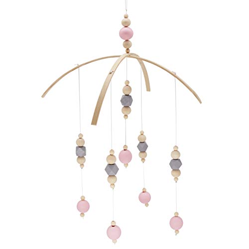 AONTUS Store Adorable Hexagon Bead Bed Hanging Baby Nursery Decor Mobile