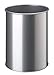 Durable 330123 - Cestino Cilindrico in Acciaio Verniciato 15, Capacità 15 Litri, 315 x 260 mm, Argento Metallizzato