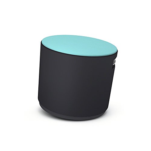 Image of Turnstone by Steelcase Maya Blue Fabric Chair, Black