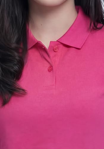 Image of Wear Your Opinion Womens Polo Collar Neck T-Shirt Top (Design: Solid)