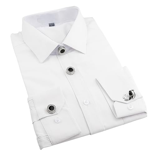 Button cover Mens Enamel black Button covers Used for Formal Business Wedding Tuxedo Shirt cuffs buttons cover 6