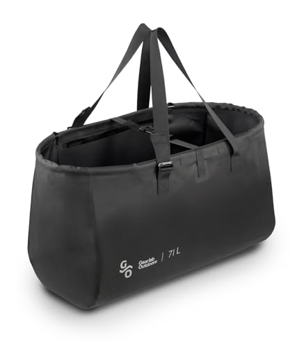 Gearlab Gear Tub - Bolsa impermeable de alta resistencia de 71L para kayak, equipo húmedo, playa, camping y actividades al aire libre (Negro)
