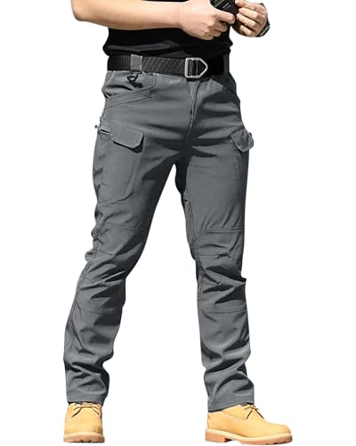 YAOBAOLE Pantalon Tactique Homme Pantalons Treillis Homme Chasse Pantalon Militaire Pantalons Cargo...