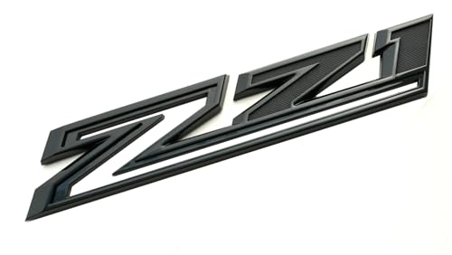 Image of 2 Pack 2019-2025 Z71 Emblem Decals Side Badges Compatible with Silverado Z71 Parts 84632695 (Glossy Black)