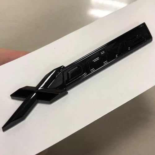 Emblème de voiture X Drive XDrive 3D autocollant en noir brillant adapté pour BMW