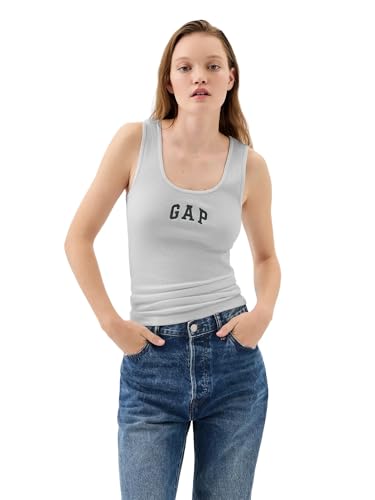 Gap Womens 2-Pack Ribbed Tank Top Gap Navy White 2 Pack XL