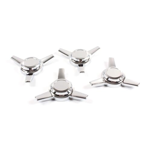 4PCS 3-Bar Spinner Hubcaps Zinc Alloy Wheel Hub Center Caps Knock-Off Style Lowrider Hubcaps Covers (Straight Stud Mount) by MUTUSAISI - Image 5