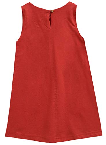 Image of A.T.U.N. (ALL THINGS UBER NICE) Girls Printed Sleeveless Knee Length Casusl Dress with Bow Style