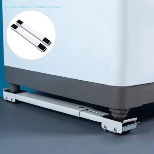 Image of Washing Machine Refrigerator Mobile Base, Washing Machine Stand Multi Functional Movable Adjustable Base, Appliances Roller Pairs Heavy Duty, for Dryer and Refrigerator