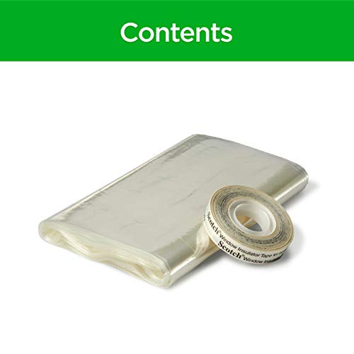 3M Outdoor Window Insulation Kit, Clear Window Film For Heat And Cold, 5.16 Ft. X 7 Ft., Covers Two 3 Ft. X 5 Ft. Windows #TOP5