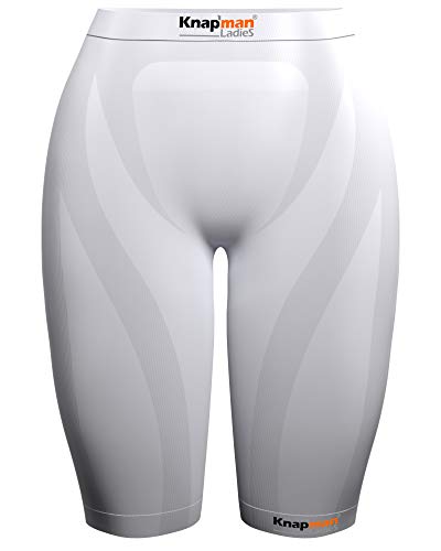 Knap'man Ladies Zoned Compression Short 45% White M