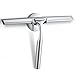 Quntis Bathroom Shower Squeegee - 10" Heavy Duty Stainless Steel Squeegees for Glass Window Mirror Window Door with Matching Hooks Holder