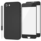 【Matériau】La couche extérieure de la coque de protection du téléphone portable est en silicone liquide souple, plus doux pour la peau, confortable au toucher, léger, indéformable et durable. Le flocage de fibres courtes sur la couche intérieure protectrice empêche les rayures et les abrasions à l'arrière du téléphone. La coque en silicone liquide durable s'adapte parfaitement à votre iPhone SE 2022/2020/7/8.